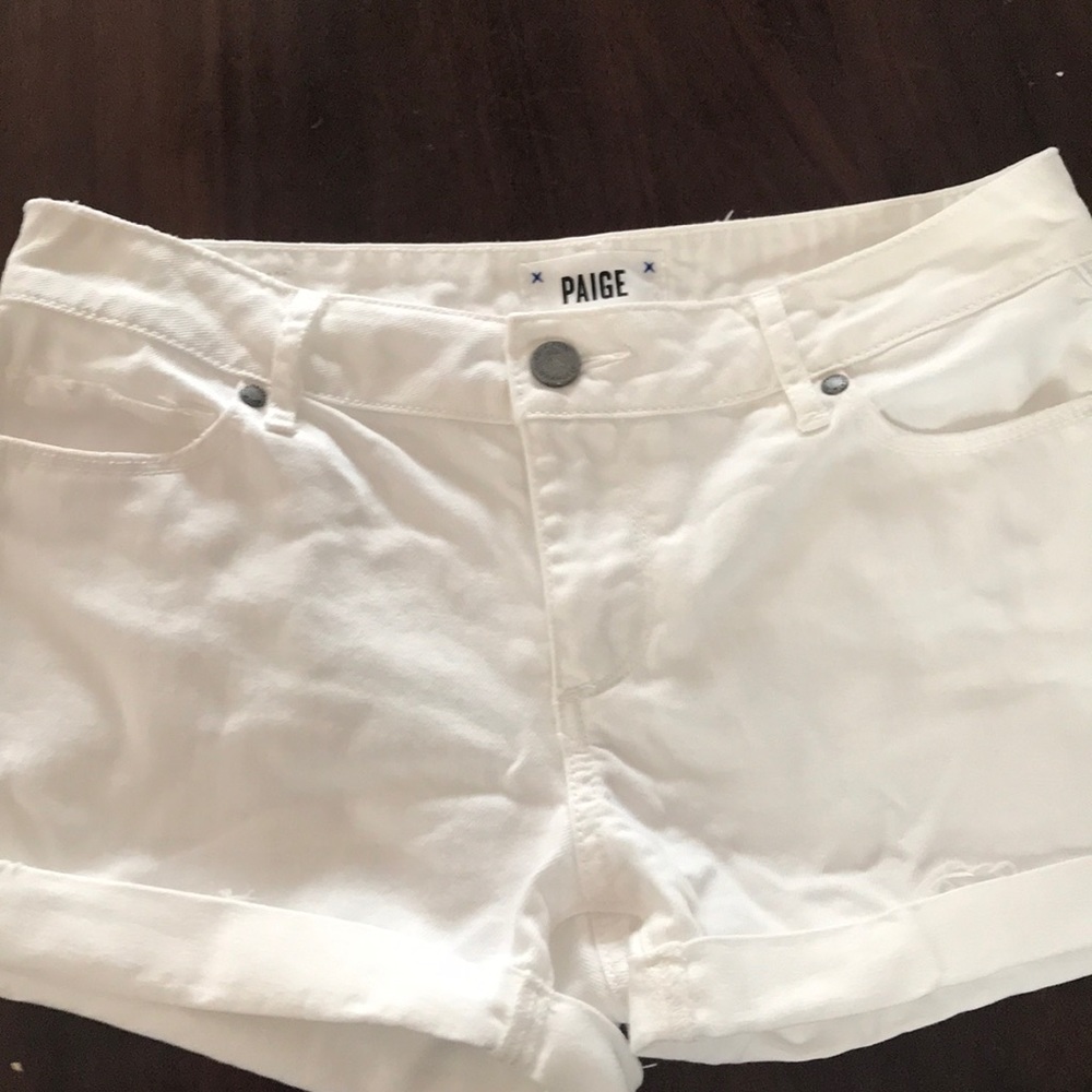 Paige white shorts size 26